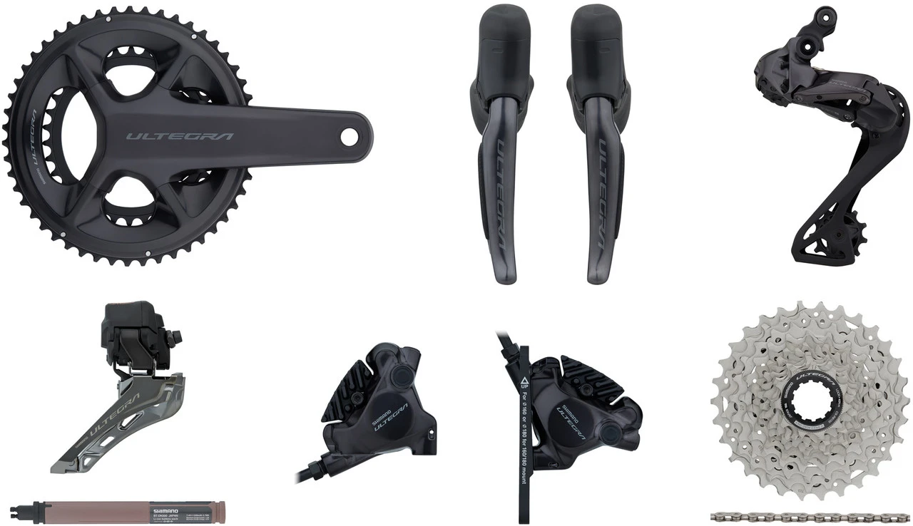 Shimano Ultegra Di2 R8150 Gruppe 2x12 34-50 Mit Scheibenbremse 3 Shimano Ultegra Di2 R8150 Gruppe 2x12 34-50 Mit Scheibenbremse